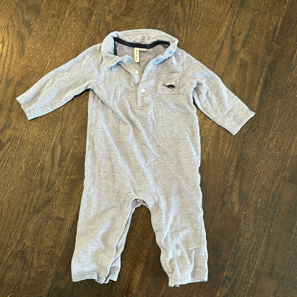 Janie and Jack 6-12m Navy Button Bodysuit